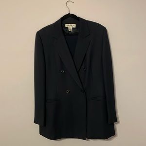 Jones Wear Suit double breasted blazer with side zip pants